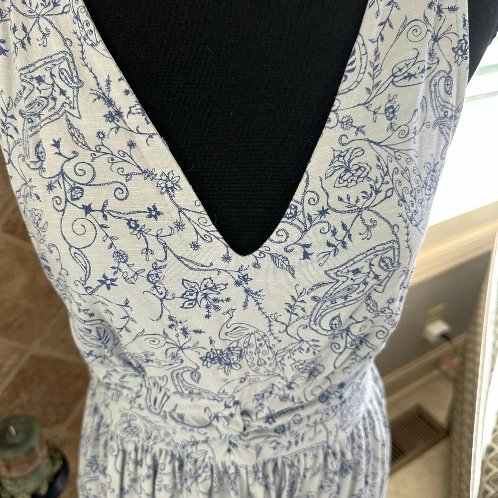 Fresh Produce Blue Floral Sleeveless Dress. - Picture 2 of 7